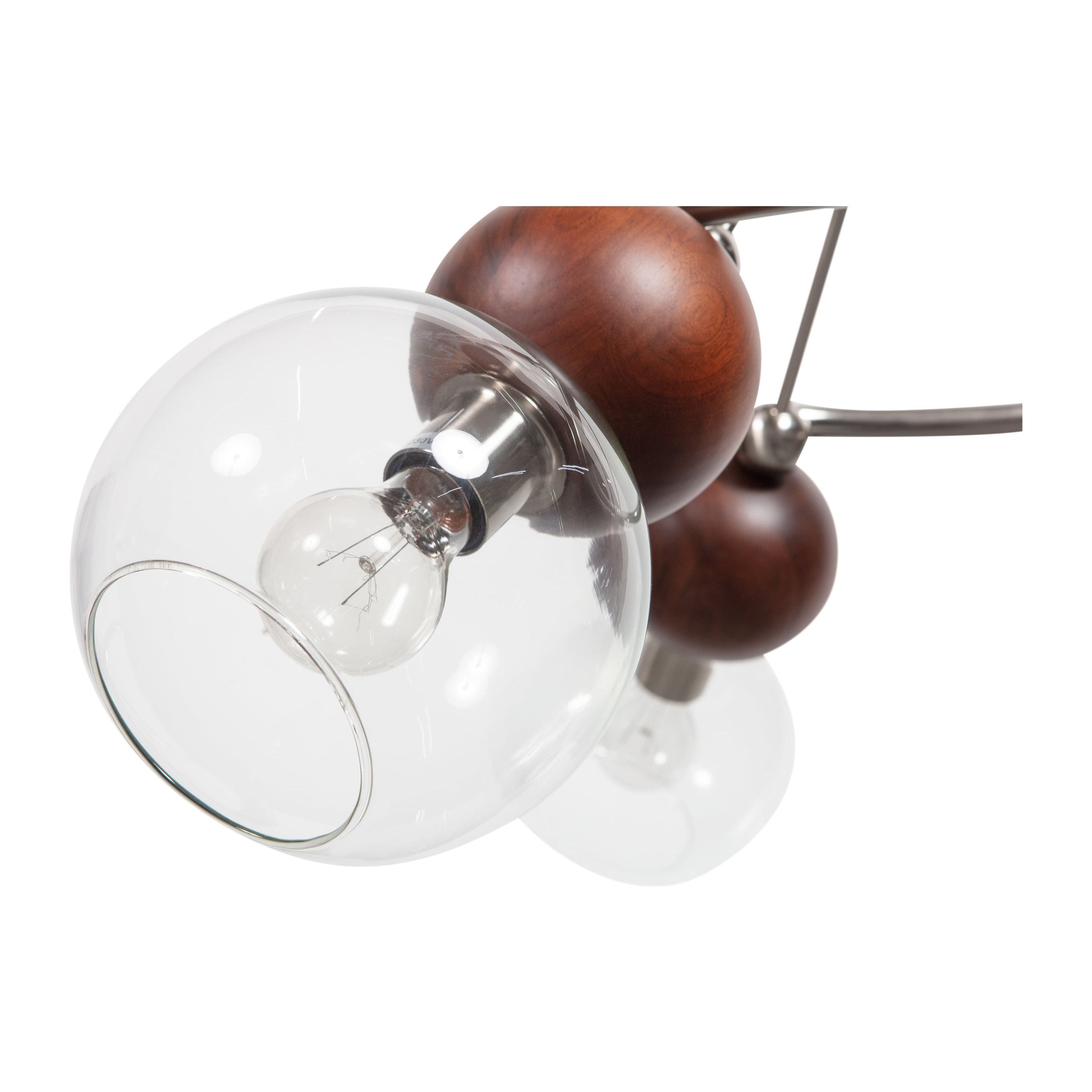 "Babble" pakabinamas šviestuvas, 3 lemputės, stiklas, ruda