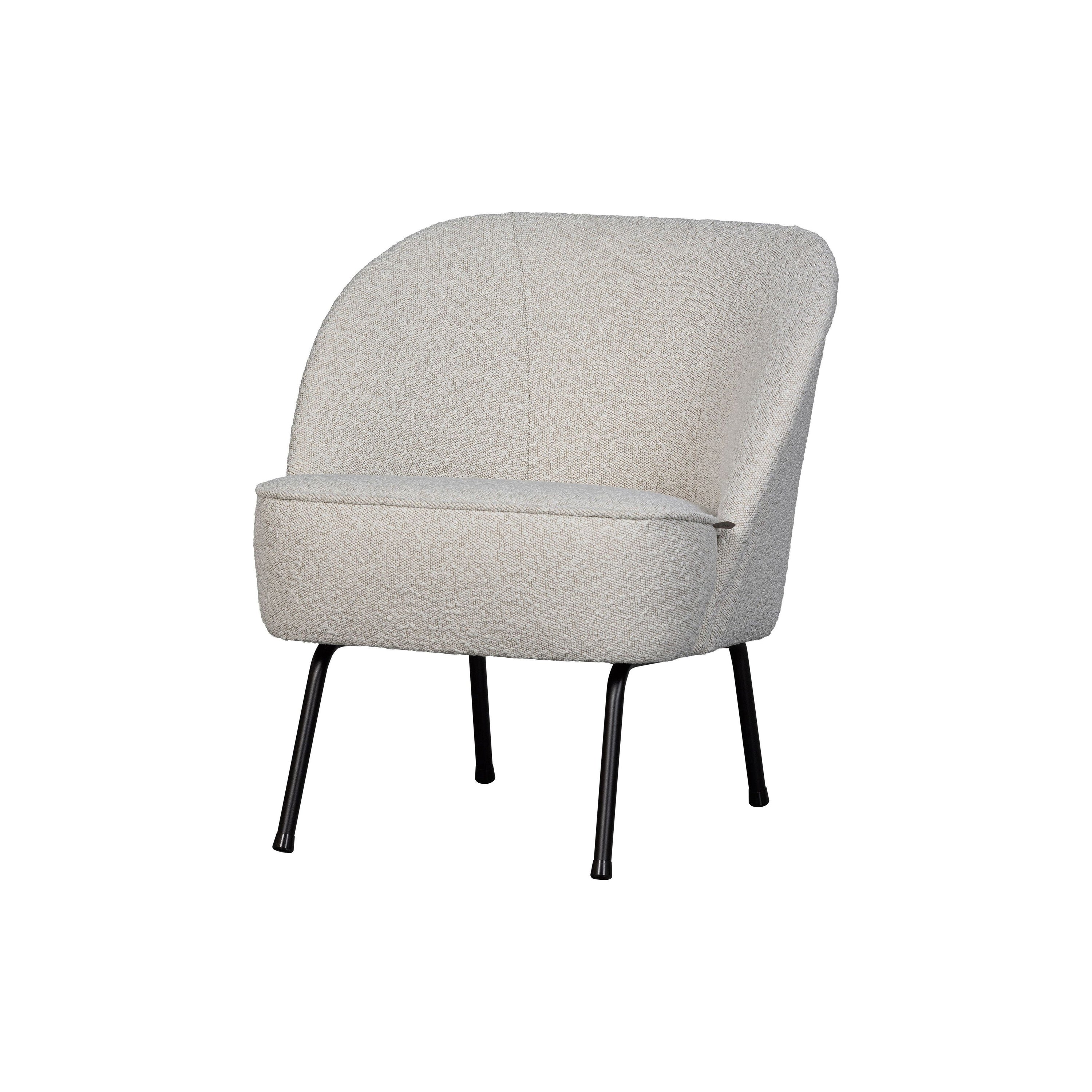 Krėslas VOGUE, bouclÉ audinys, natūrali