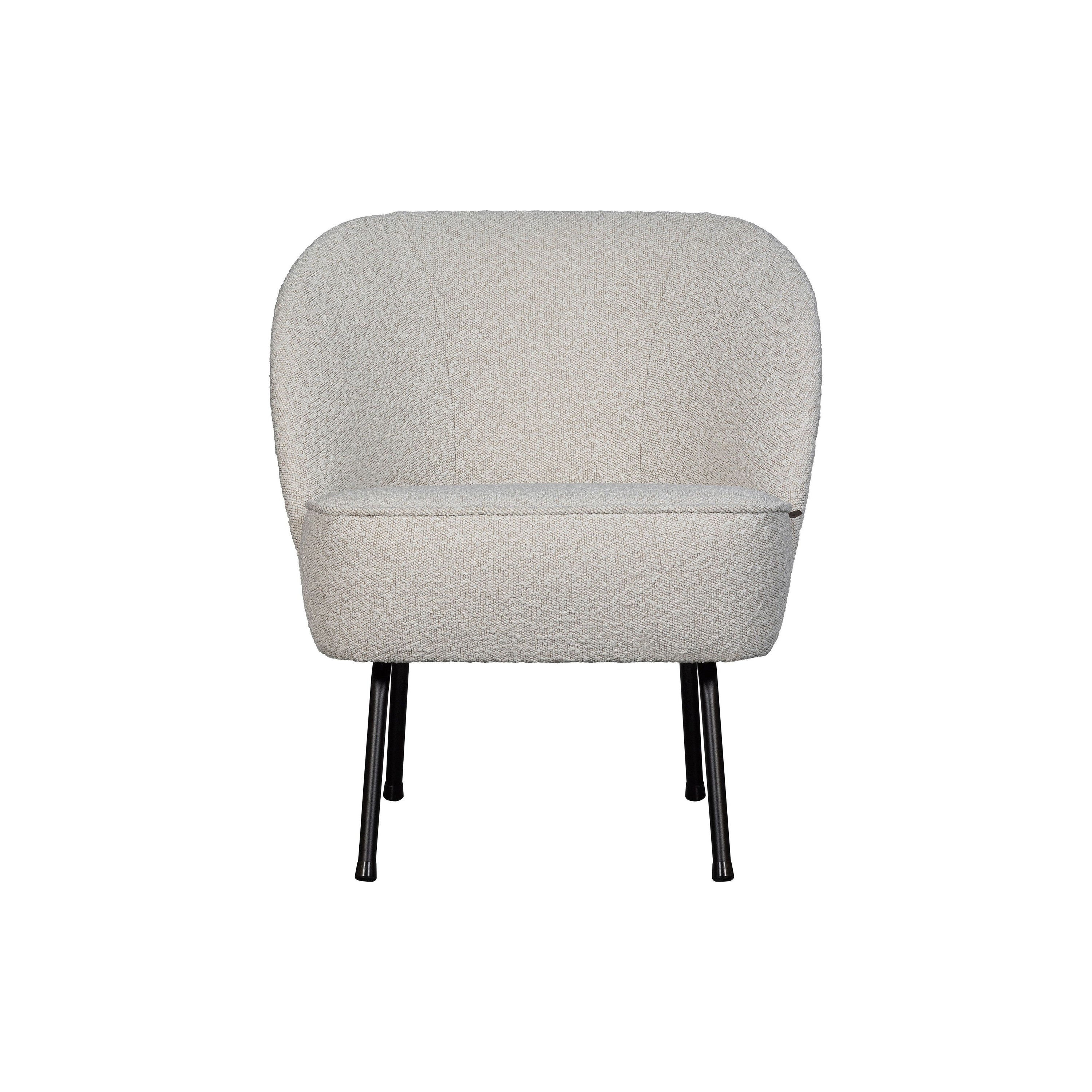 Krėslas VOGUE, bouclÉ audinys, natūrali