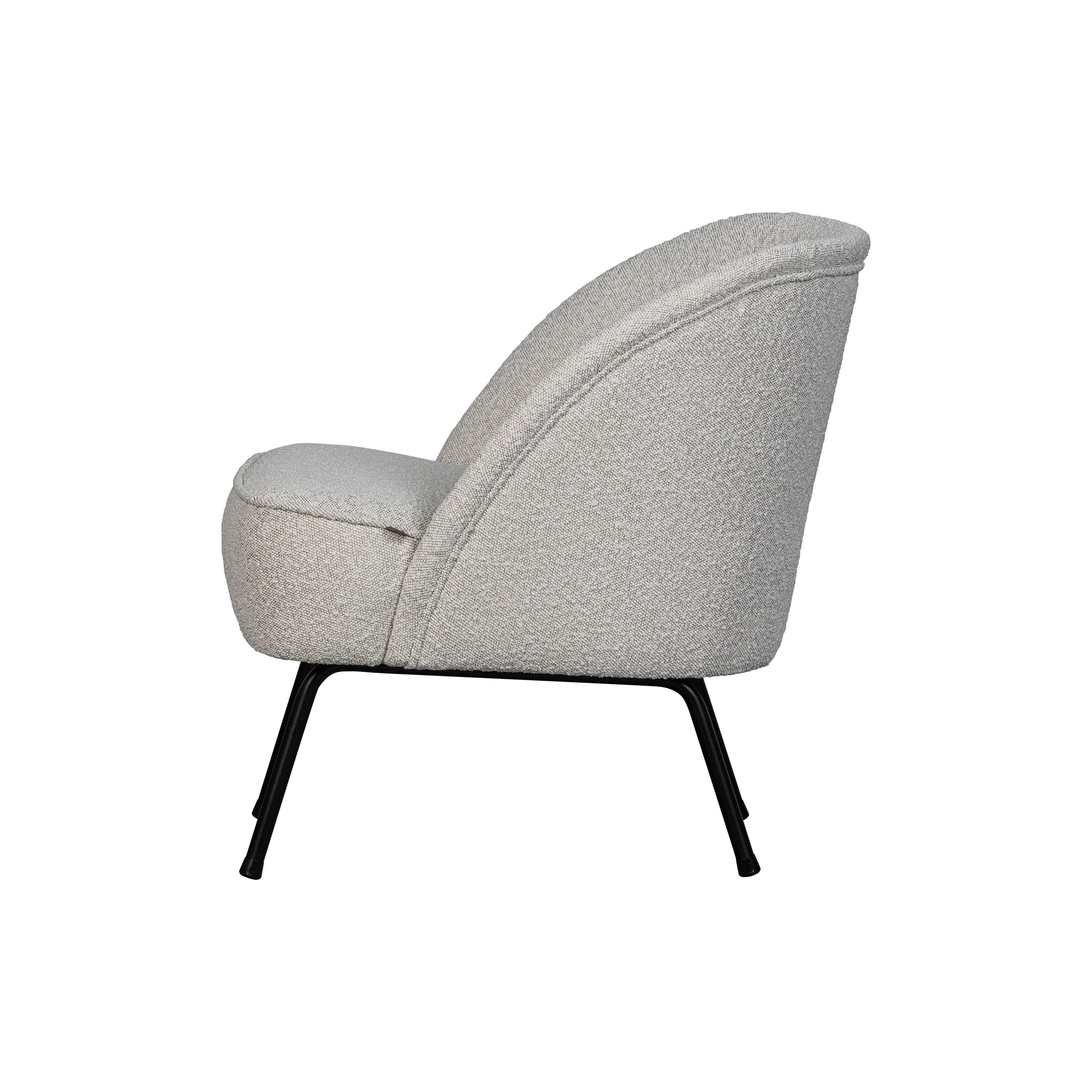 Krėslas VOGUE, bouclÉ audinys, natūrali