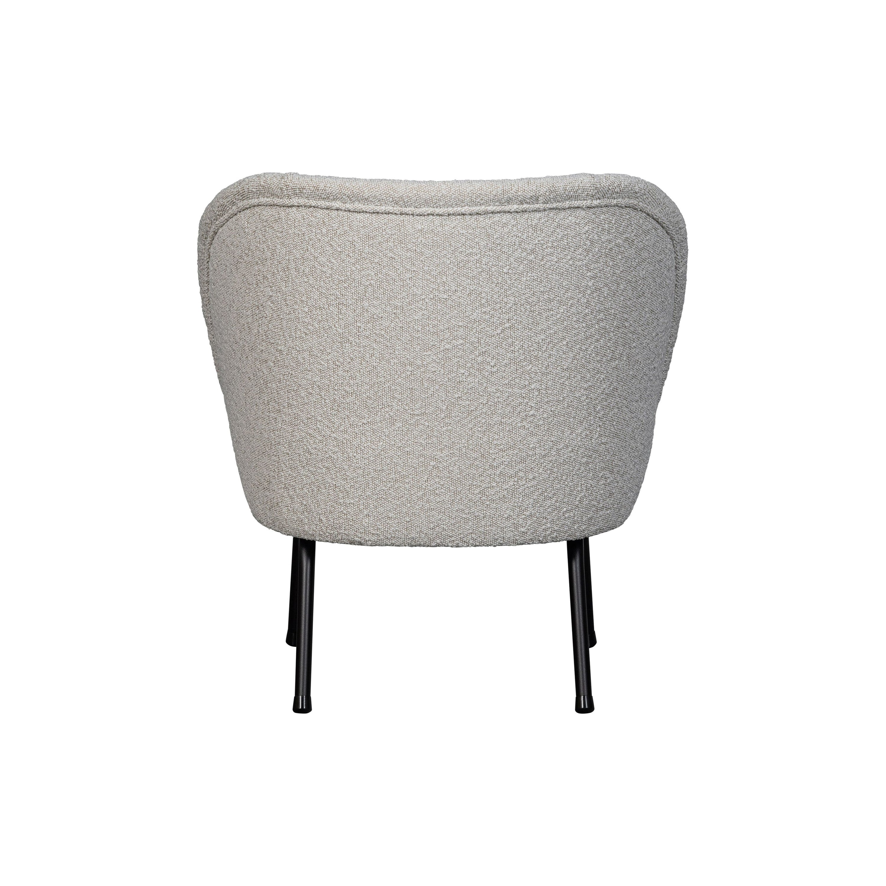 Krėslas VOGUE, bouclÉ audinys, natūrali
