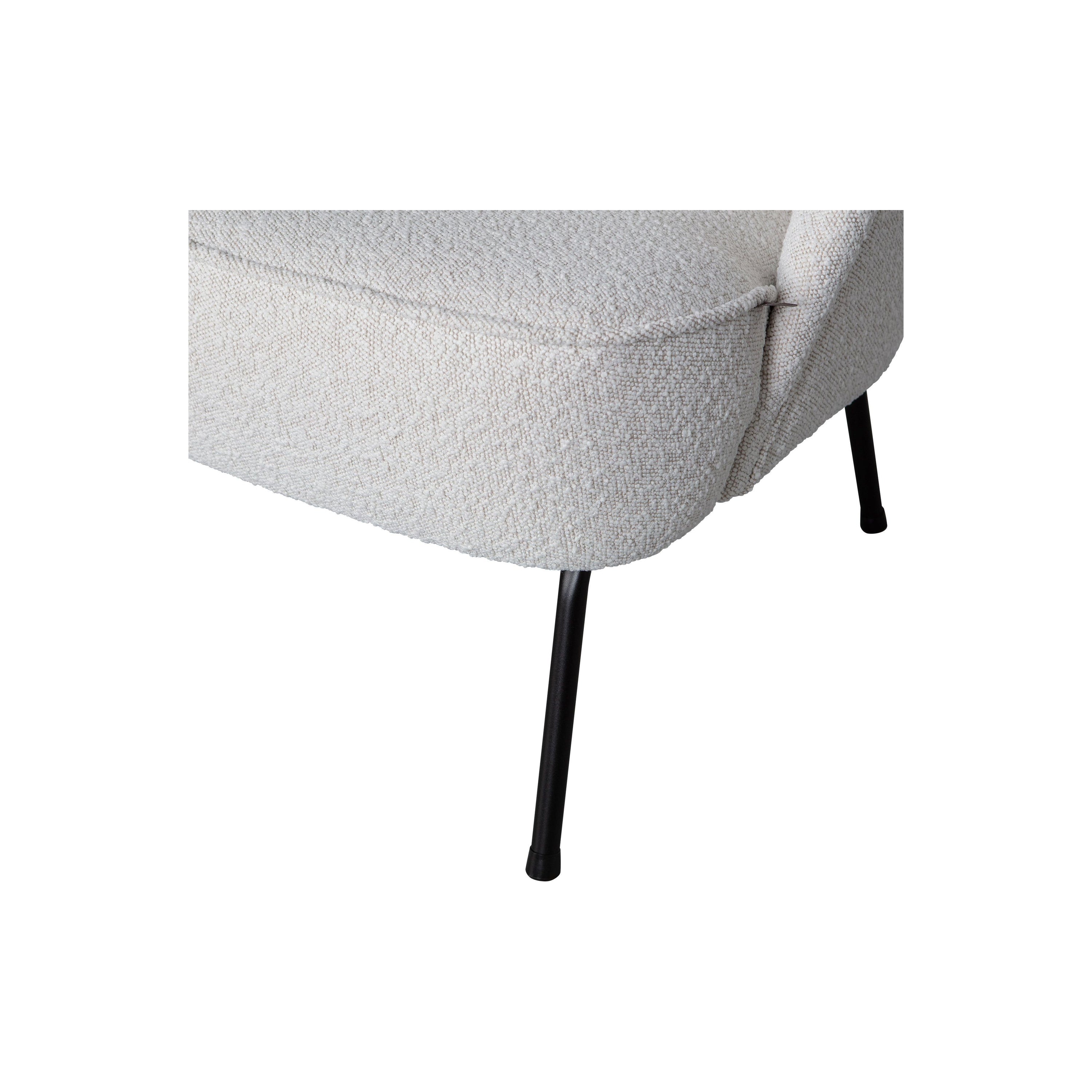 Krėslas VOGUE, bouclÉ audinys, natūrali