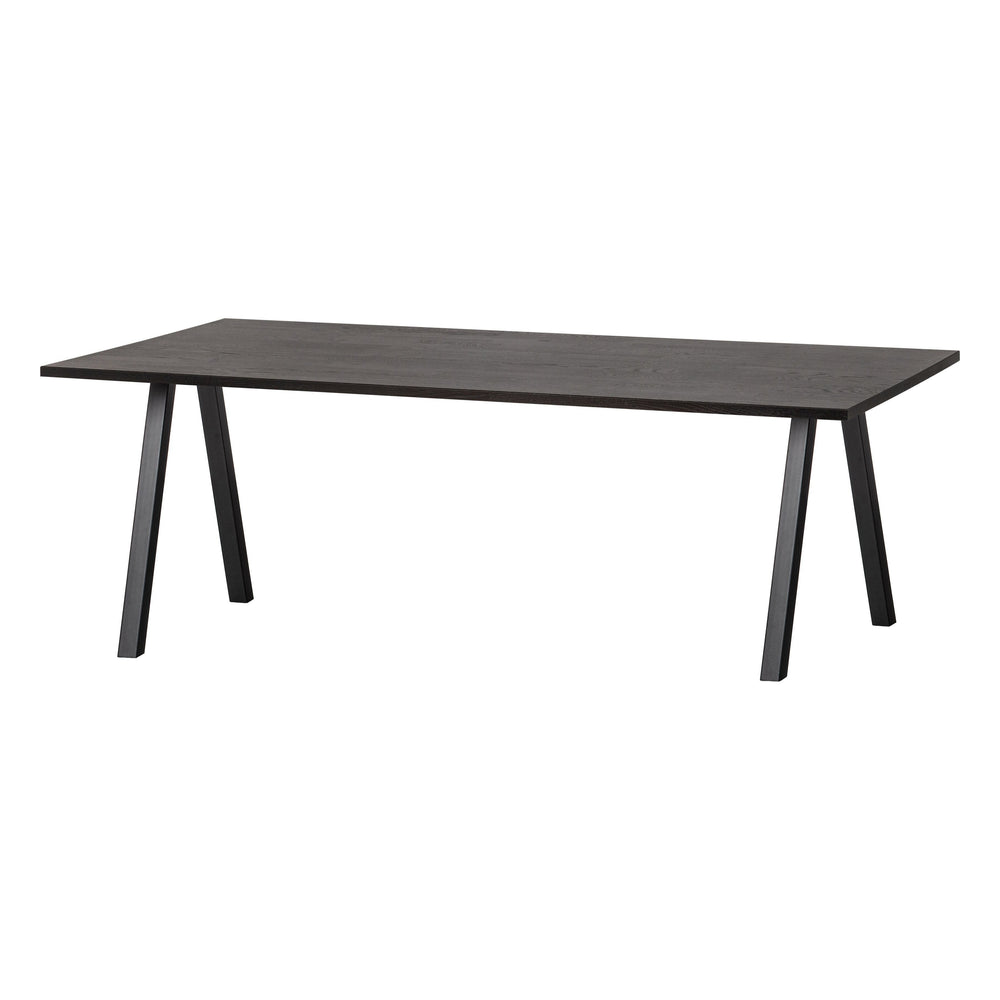 "Tablo" stalas, ąžuolo mediena, juoda, 220x90