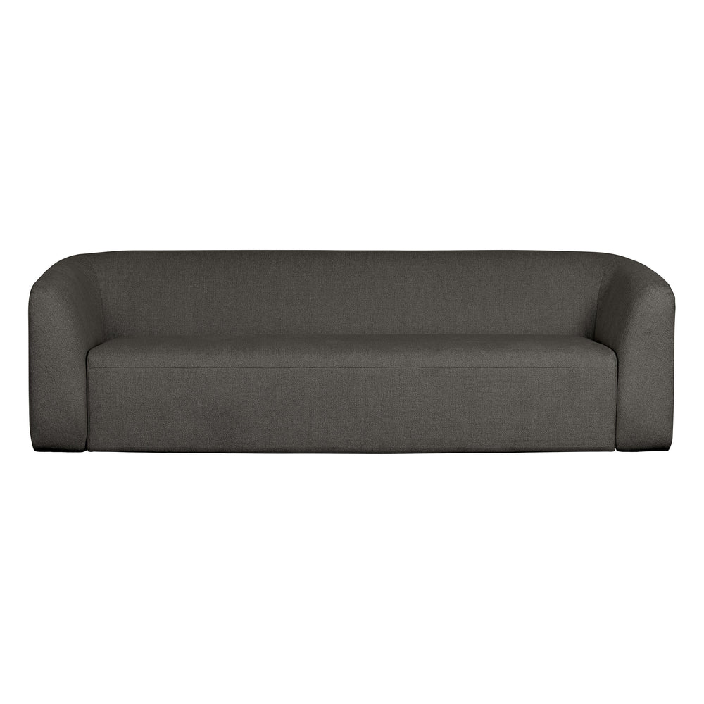 "Sloping" 3-jų vietų sofa, pilka/juoda, melanžas