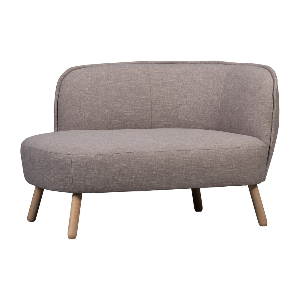 HAZEL 2 vietų sofa, dešinė, pilka spalva