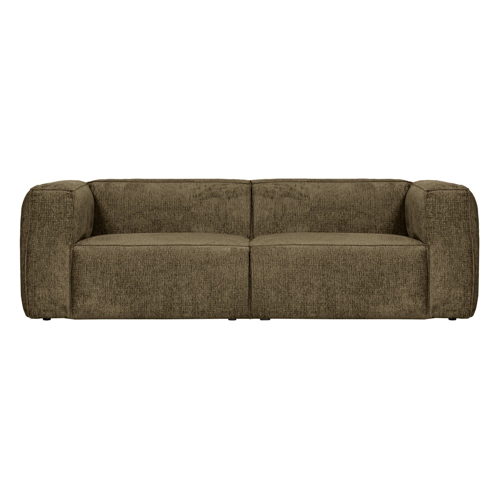 "Bean" Sofa, 3.5 Vietų, struktūrinis aksomas, moss spalva