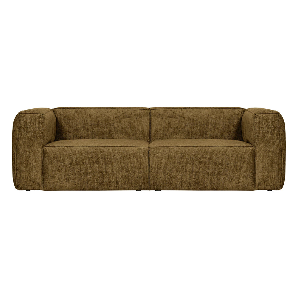 "Bean" Sofa, 3.5 Vietų, struktūrinis aksomas, garstyčių spalva