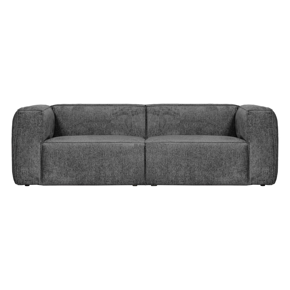 "Bean" Sofa, 3.5 Vietų, struktūrinis aksomas, pilka