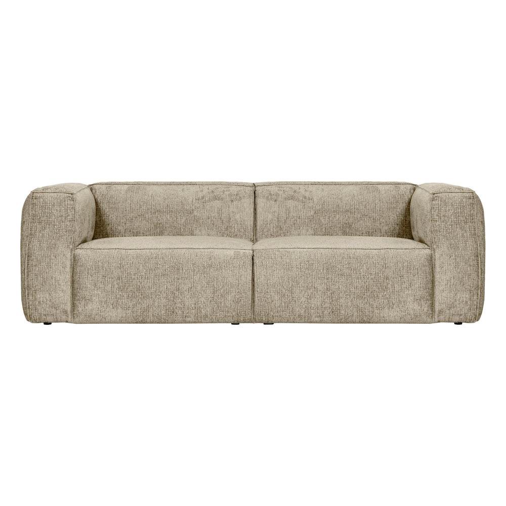 "Bean" Sofa, 3.5 Vietų, struktūrinis aksomas, milky spalva