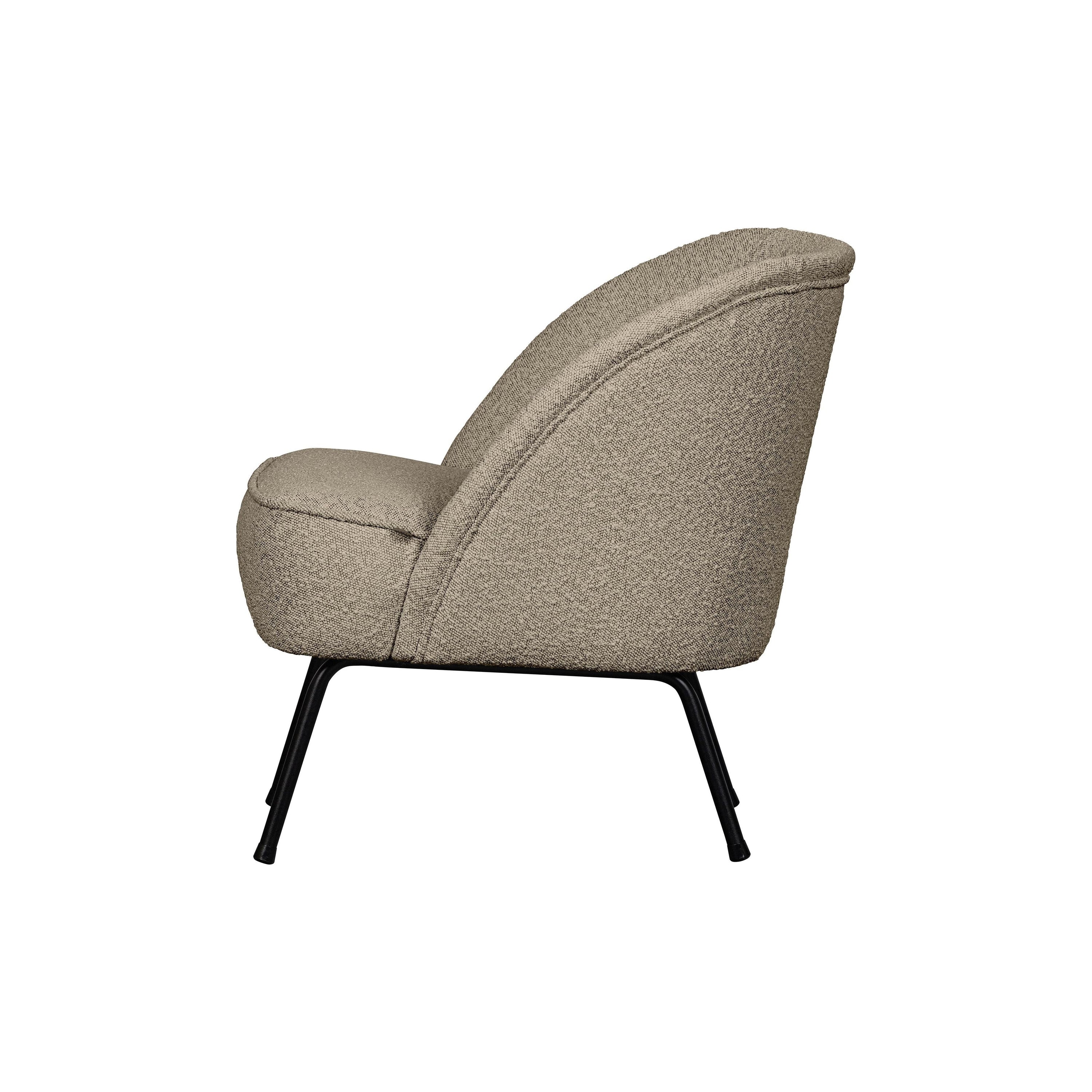 Krėslas VOGUE, bouclÉ audinys, rusva