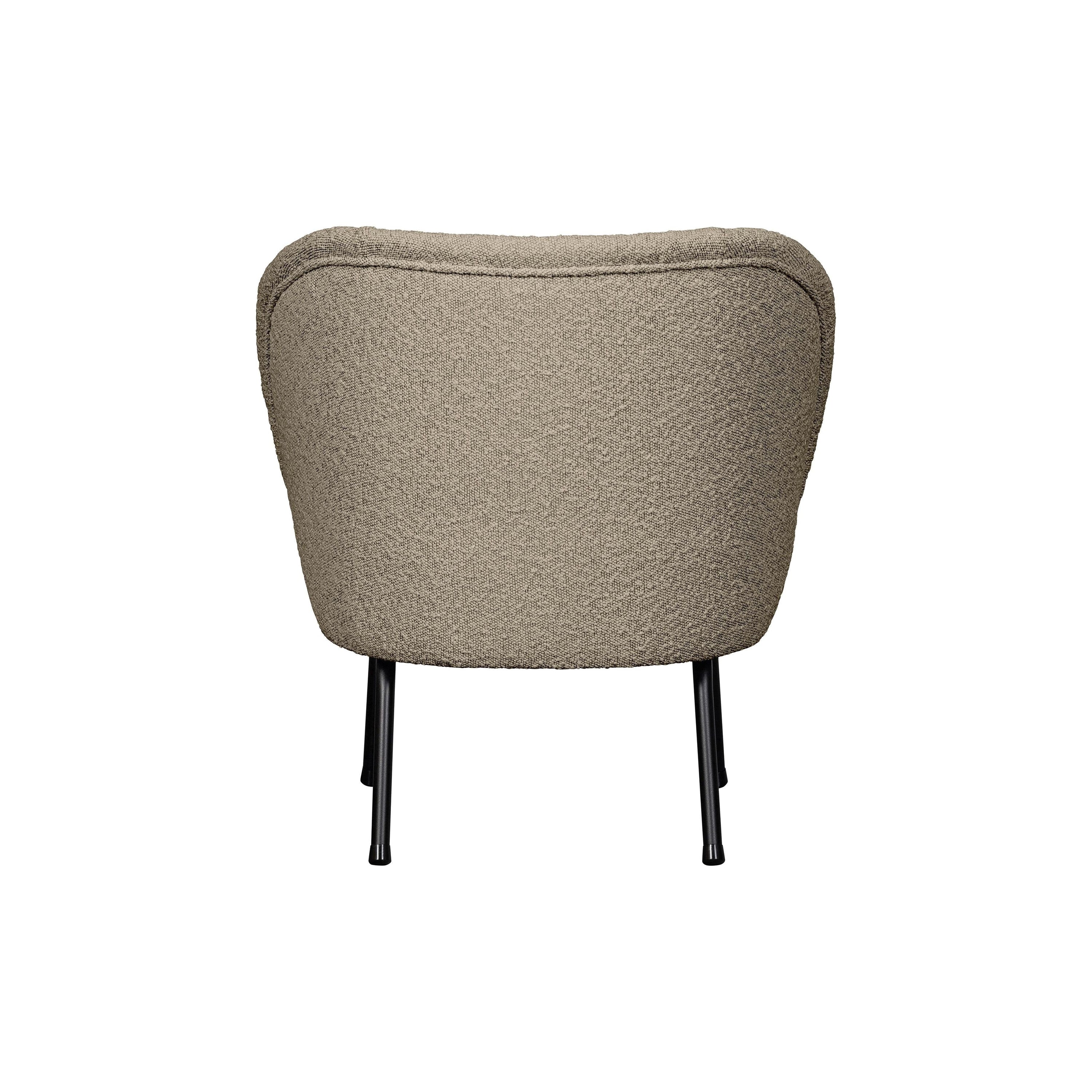 Krėslas VOGUE, bouclÉ audinys, rusva