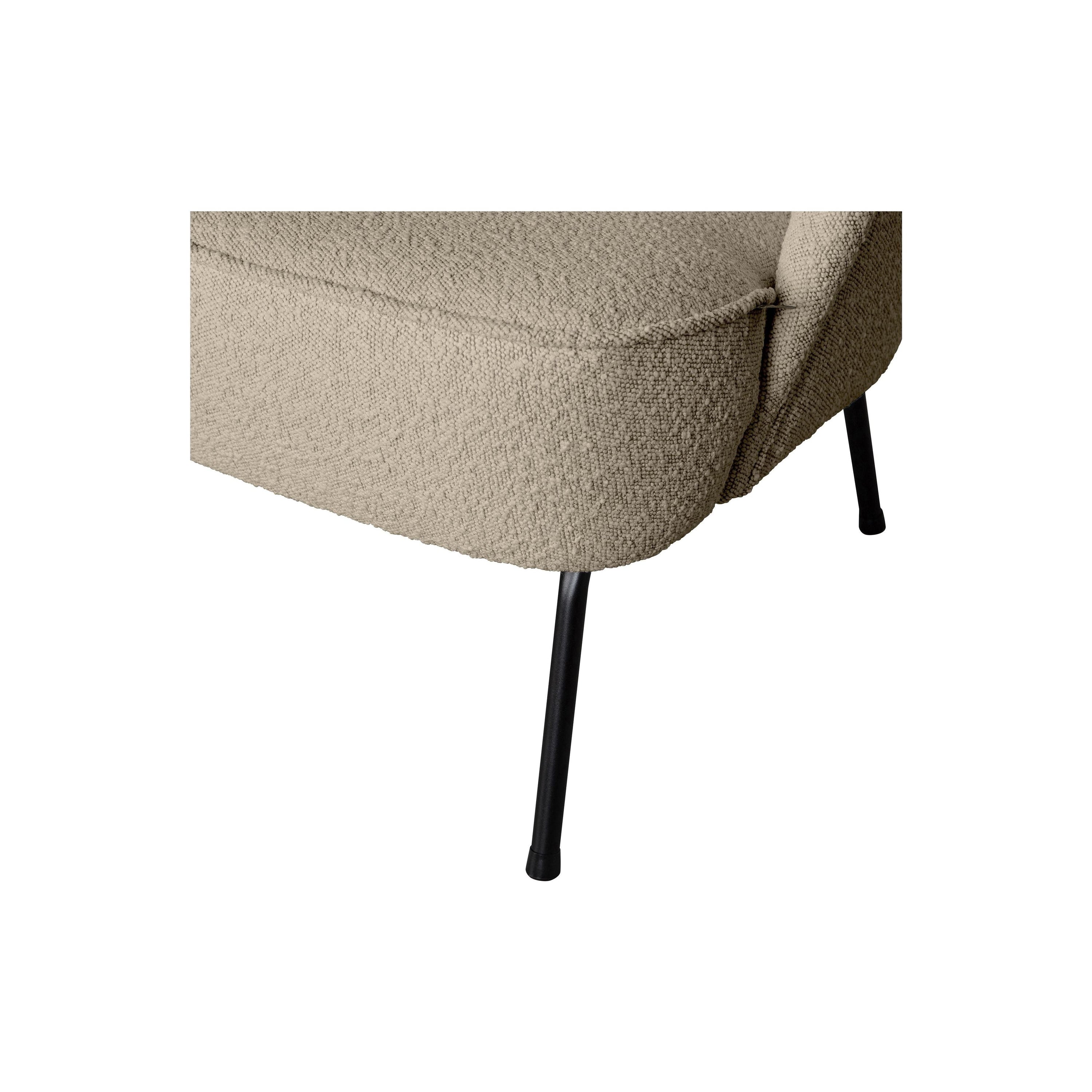 Krėslas VOGUE, bouclÉ audinys, rusva