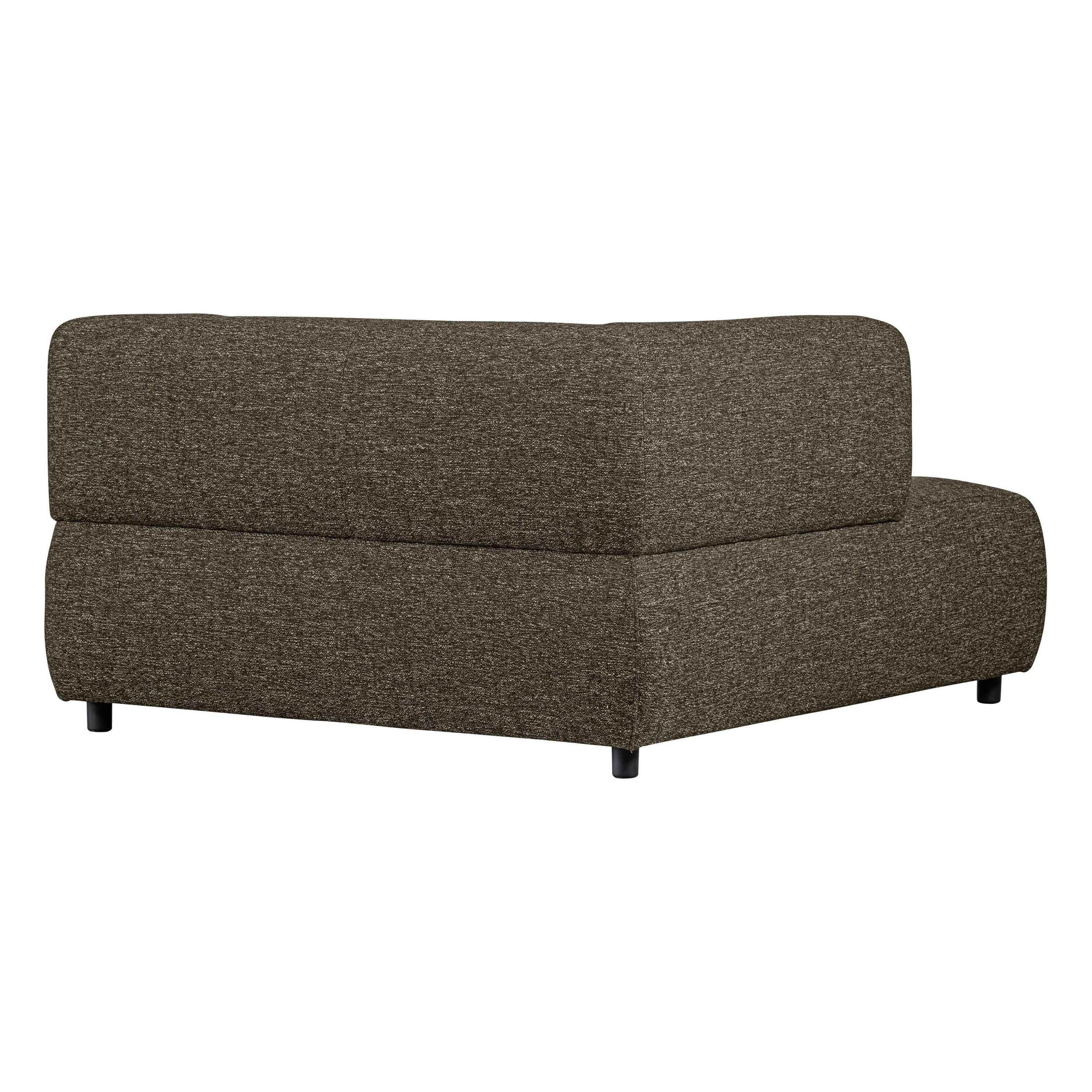 LOUIS 1,5 vietų modulinės sofos dalis, kairė, šalavijų žalia spalva