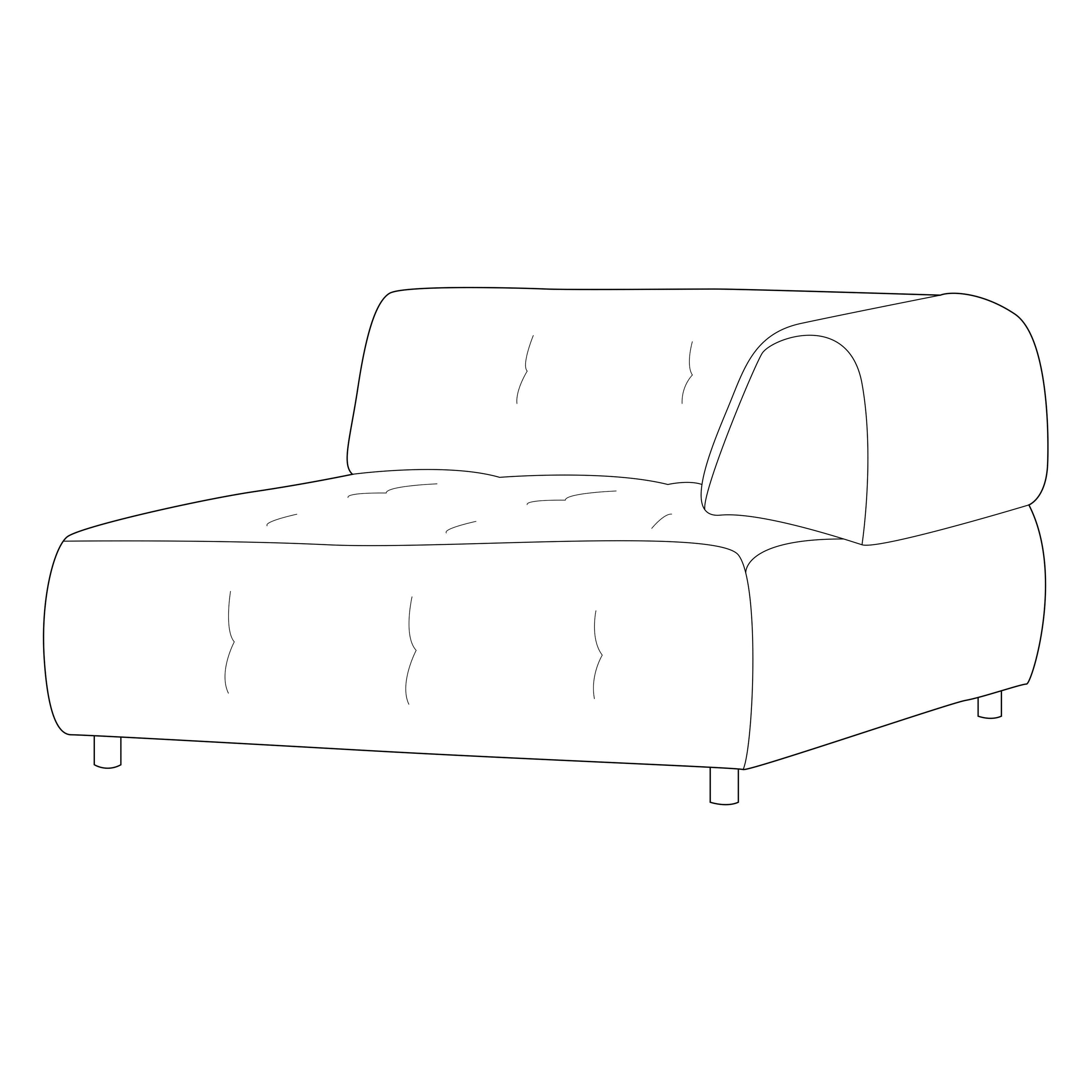 LOUIS 1,5 vietų modulinės sofos dalis, dešinė, tamsiai ruda spalva, velvetas