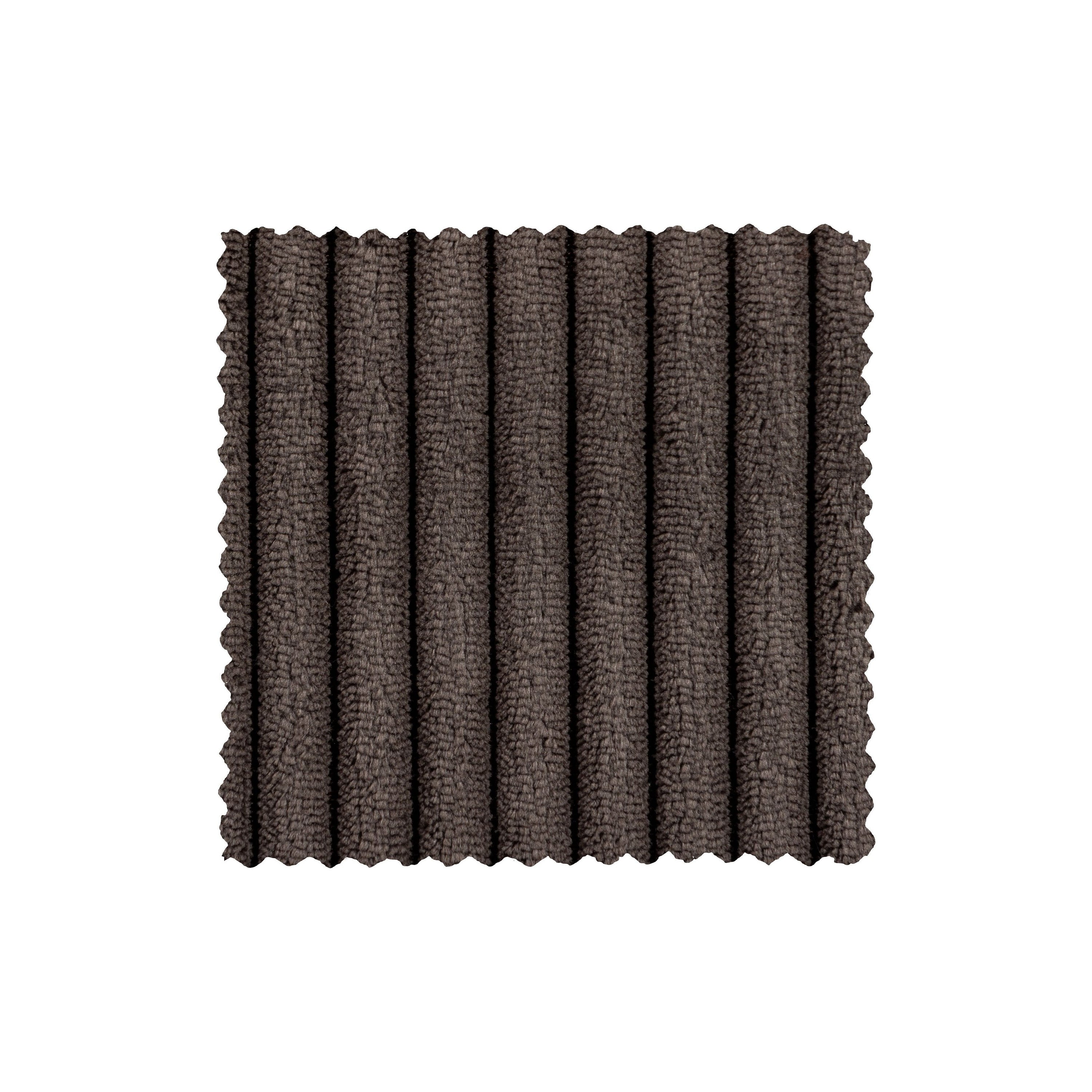 LOUIS 1,5 vietų modulinės sofos dalis, dešinė, tamsiai ruda spalva, velvetas