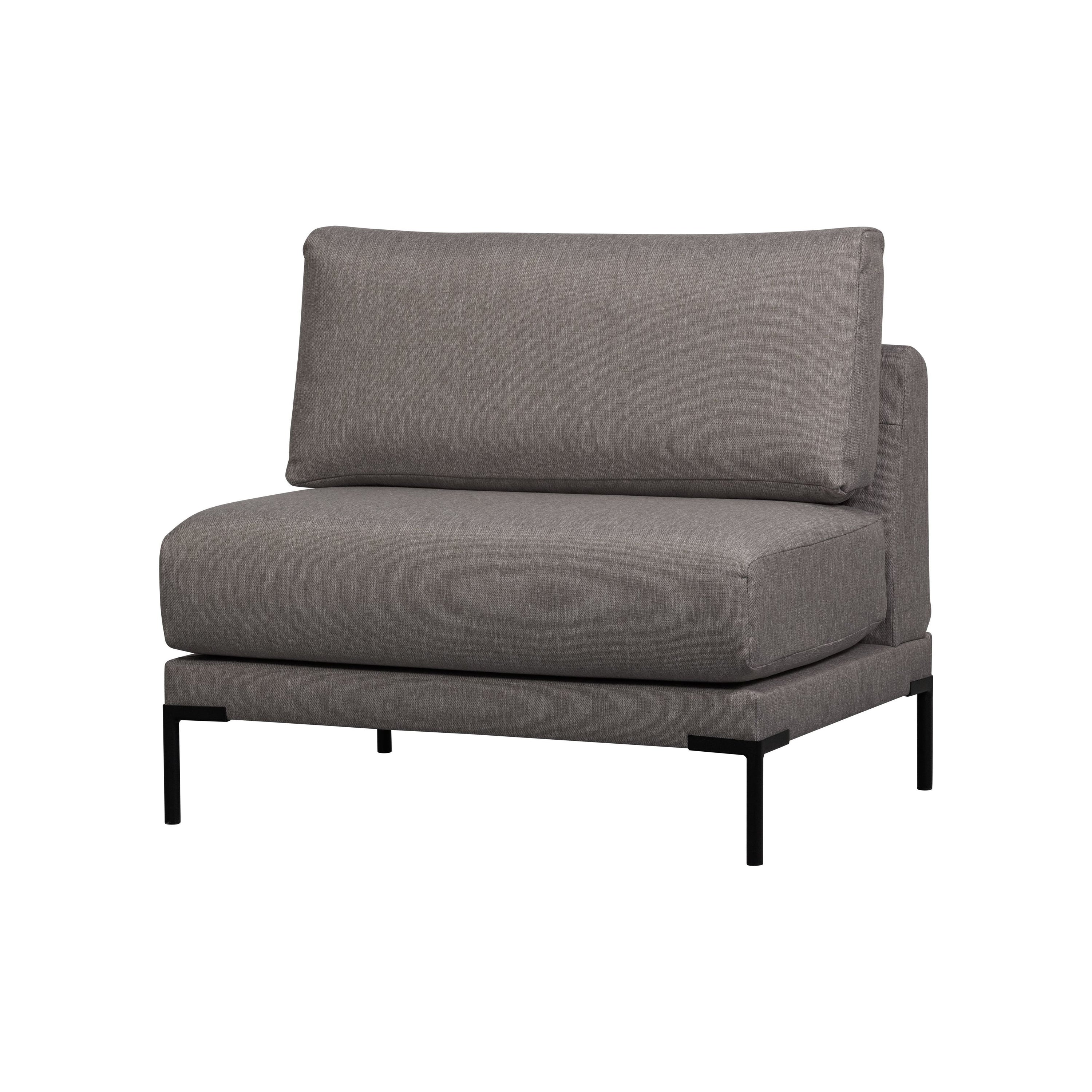 Couple Dining Bench Element 100cm Grey Melange