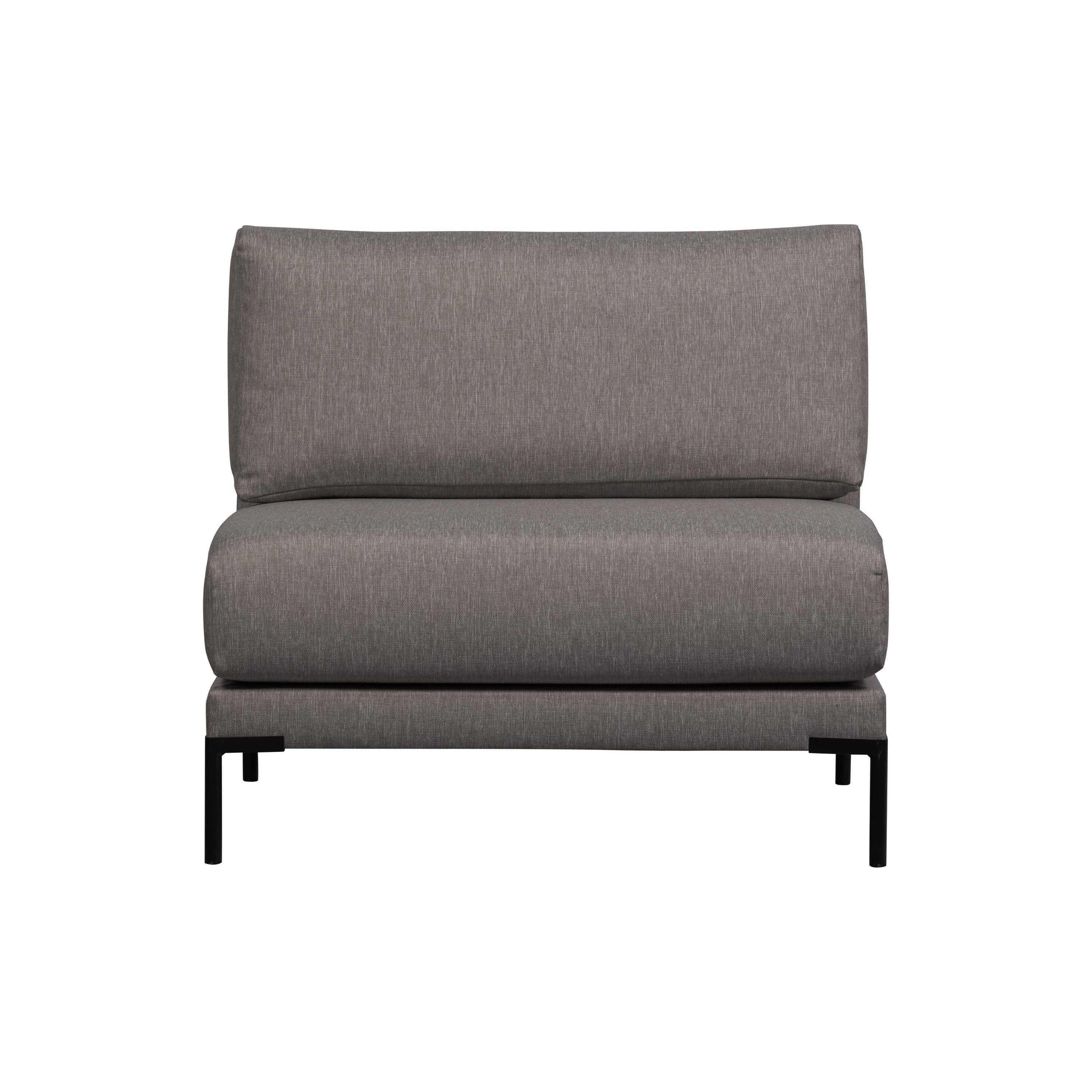 Couple Dining Bench Element 100cm Grey Melange