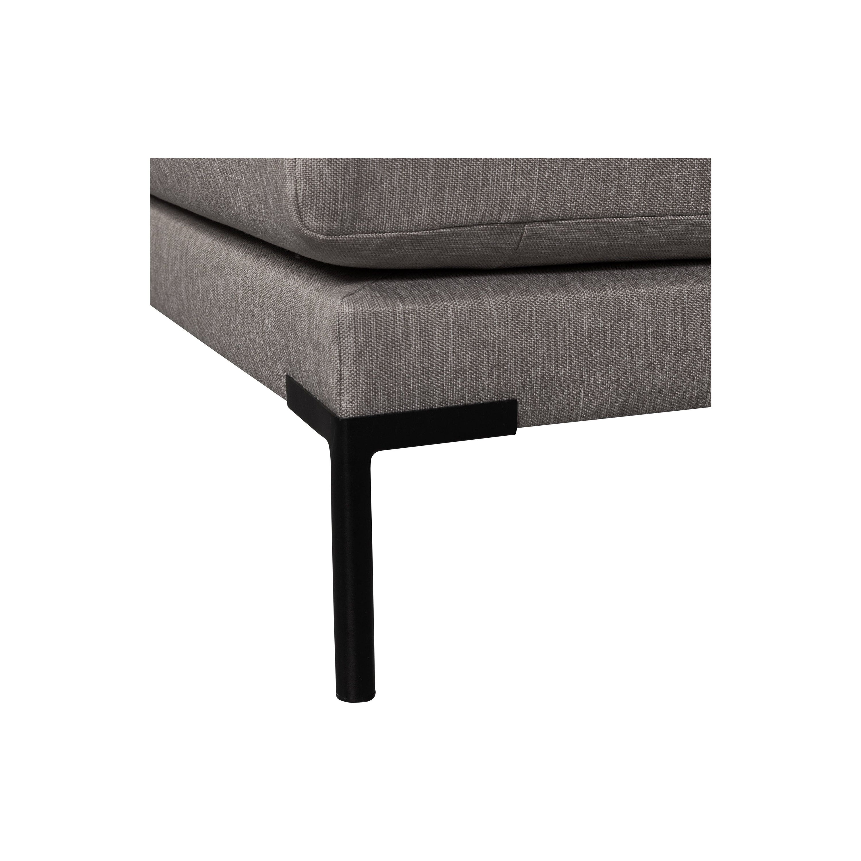 Couple Dining Bench Element 100cm Grey Melange