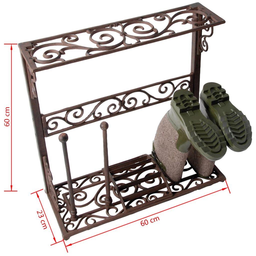 Esschert Design Guminių batų spintelė HANNAH
