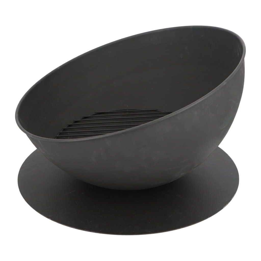 Esschert Design Laužavietė, juodos spalvos, nuožulni, ant disko