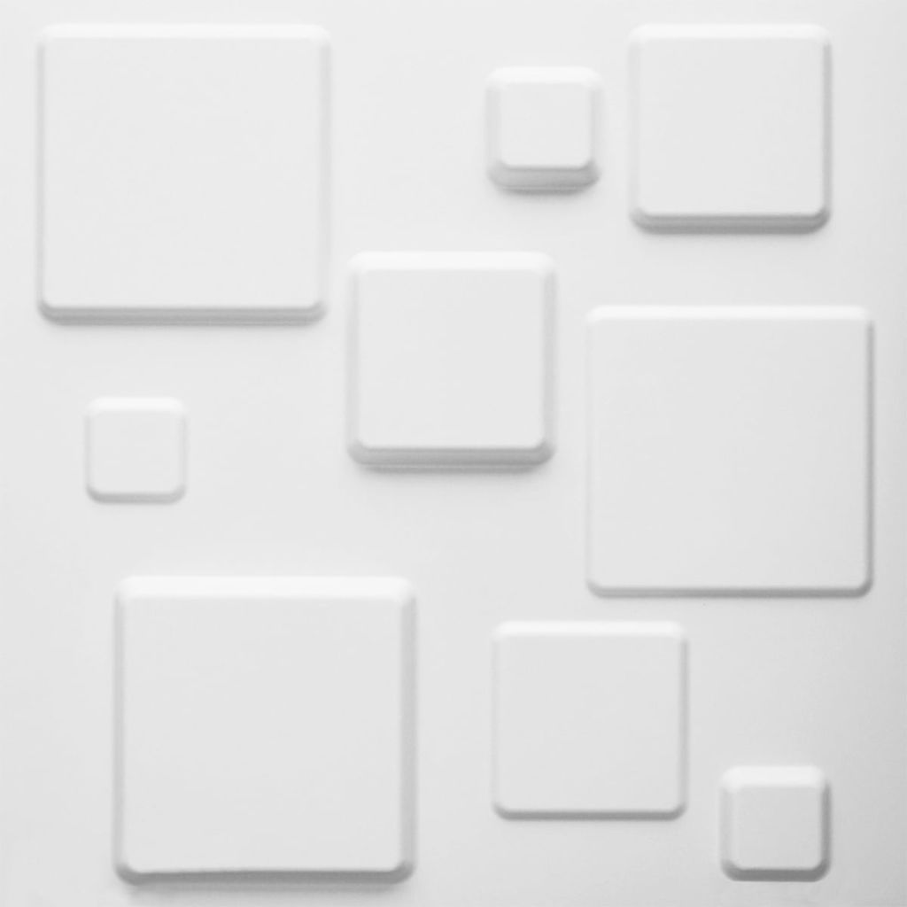 WallArt 3D Sienos plokštės Squares 12 vnt. GA-WA09