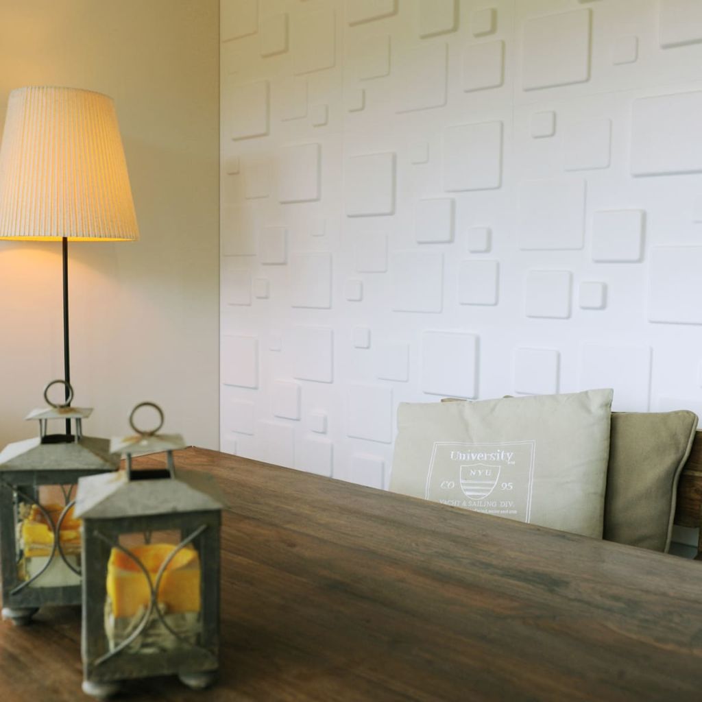 WallArt 3D Sienos plokštės Squares 12 vnt. GA-WA09