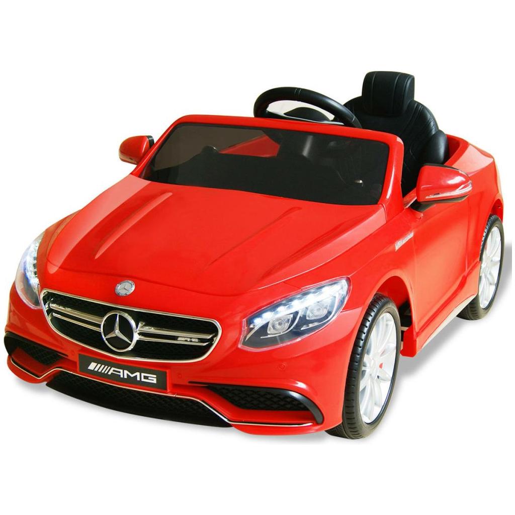 Elektr. vaik. automobilis, Mercedes Benz AMG S63, raudonas, 12V