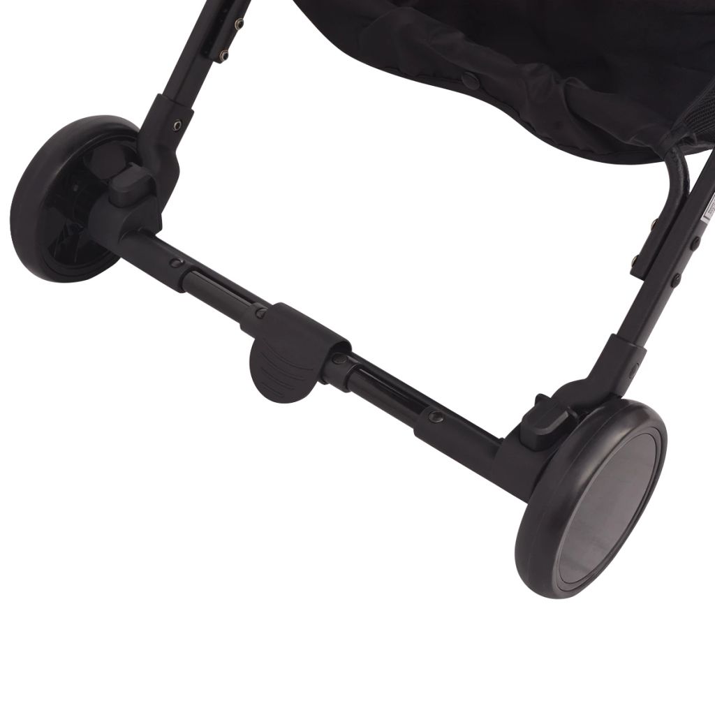 Vaikiškas vežimėlis, pilkas, 89x47,5x104 cm