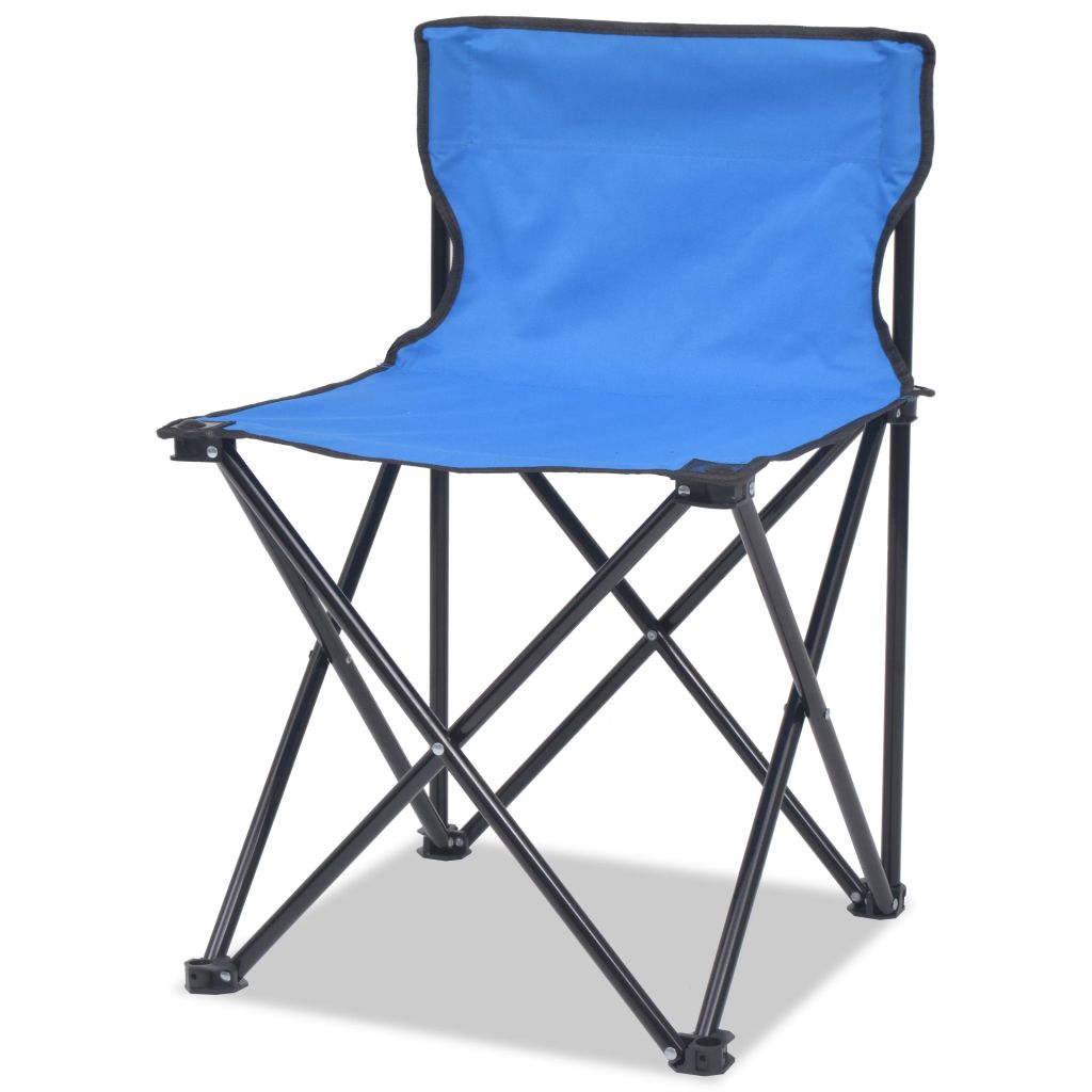 Sulankst. baldų kompl., 5d., mėlynas, plienas, 45x45x70cm
