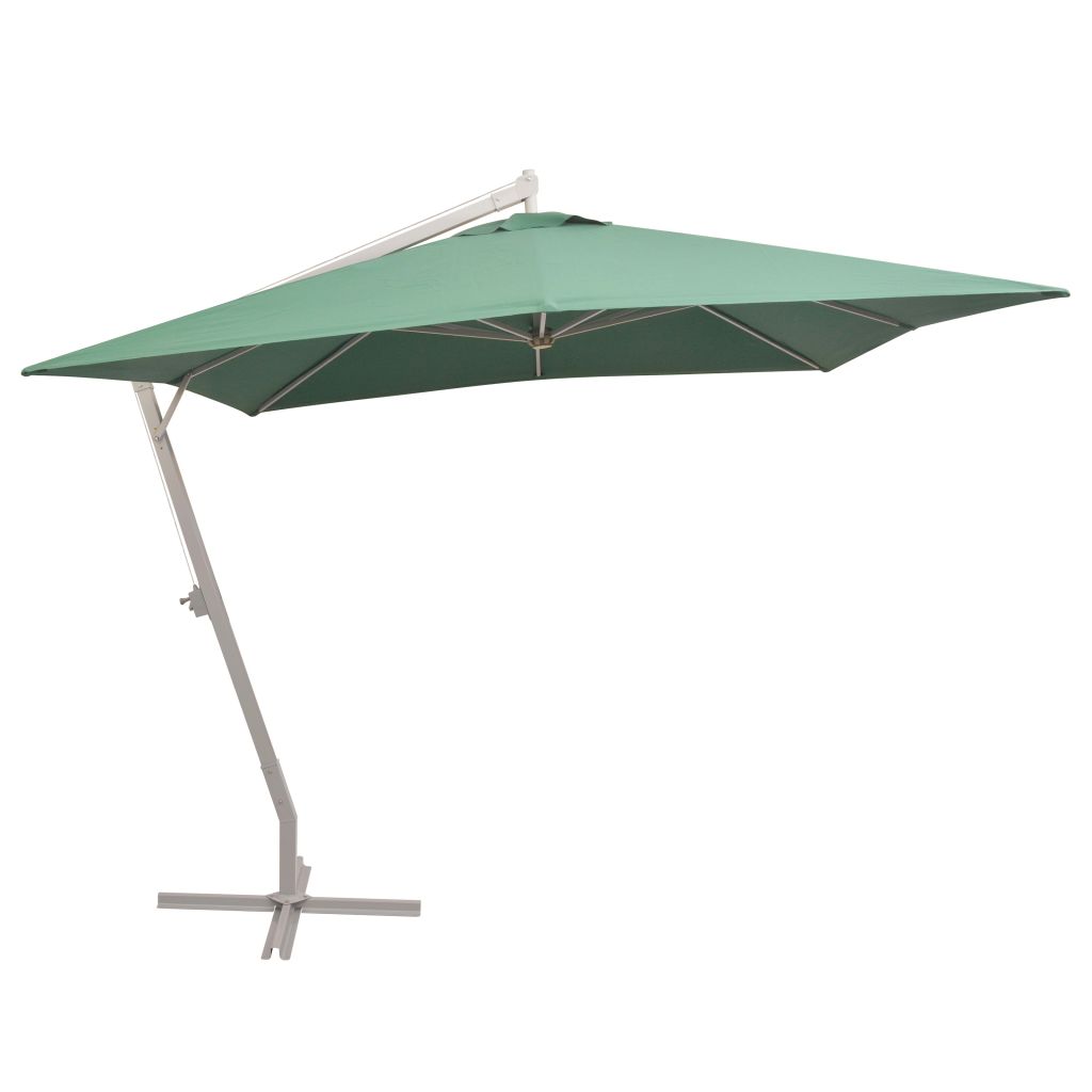 Pakabin. skėtis nuo saulės, 300x300cm, alium. kotas, žalios sp.
