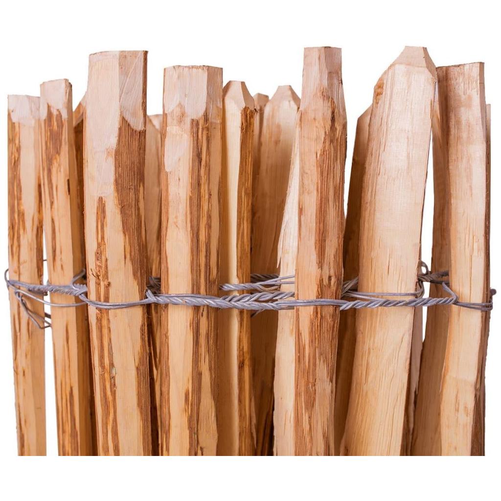 Lazdyno medienos kuoliukų tvora, 60x500 cm