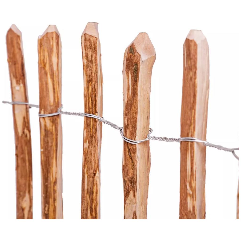 Lazdyno medienos kuoliukų tvora, 60x500 cm