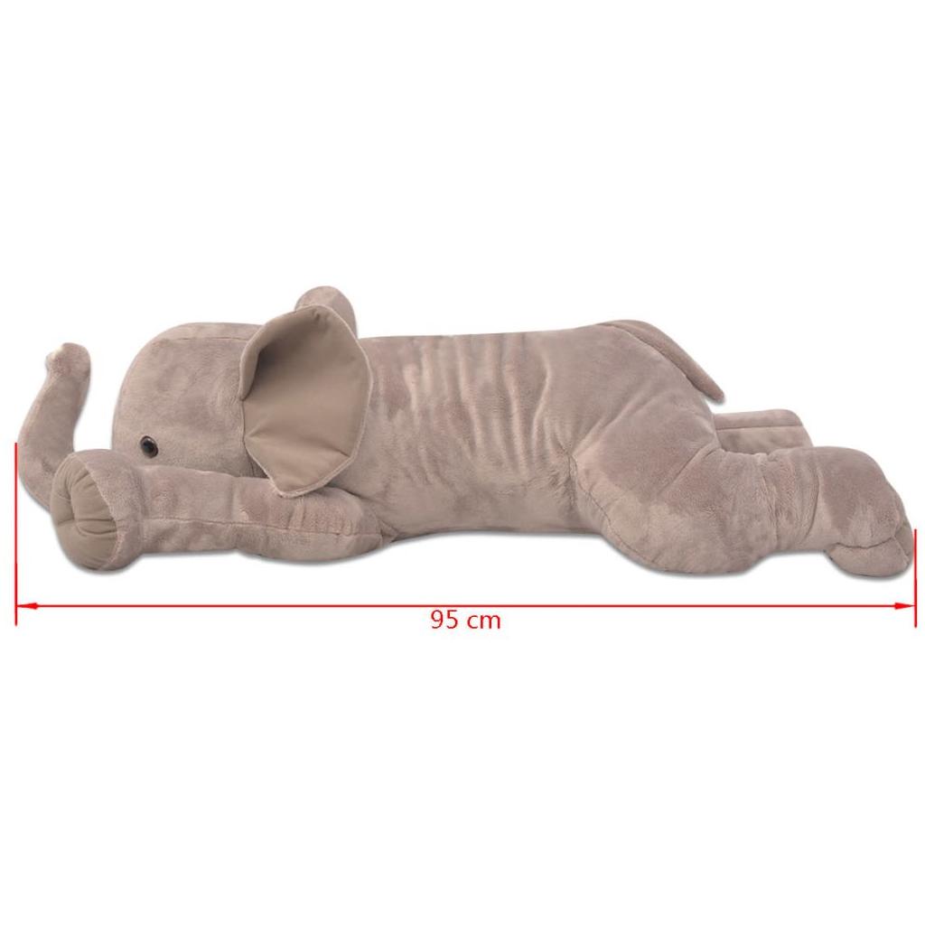 Minkštas pliušinis dramblys, XXL, 95 cm