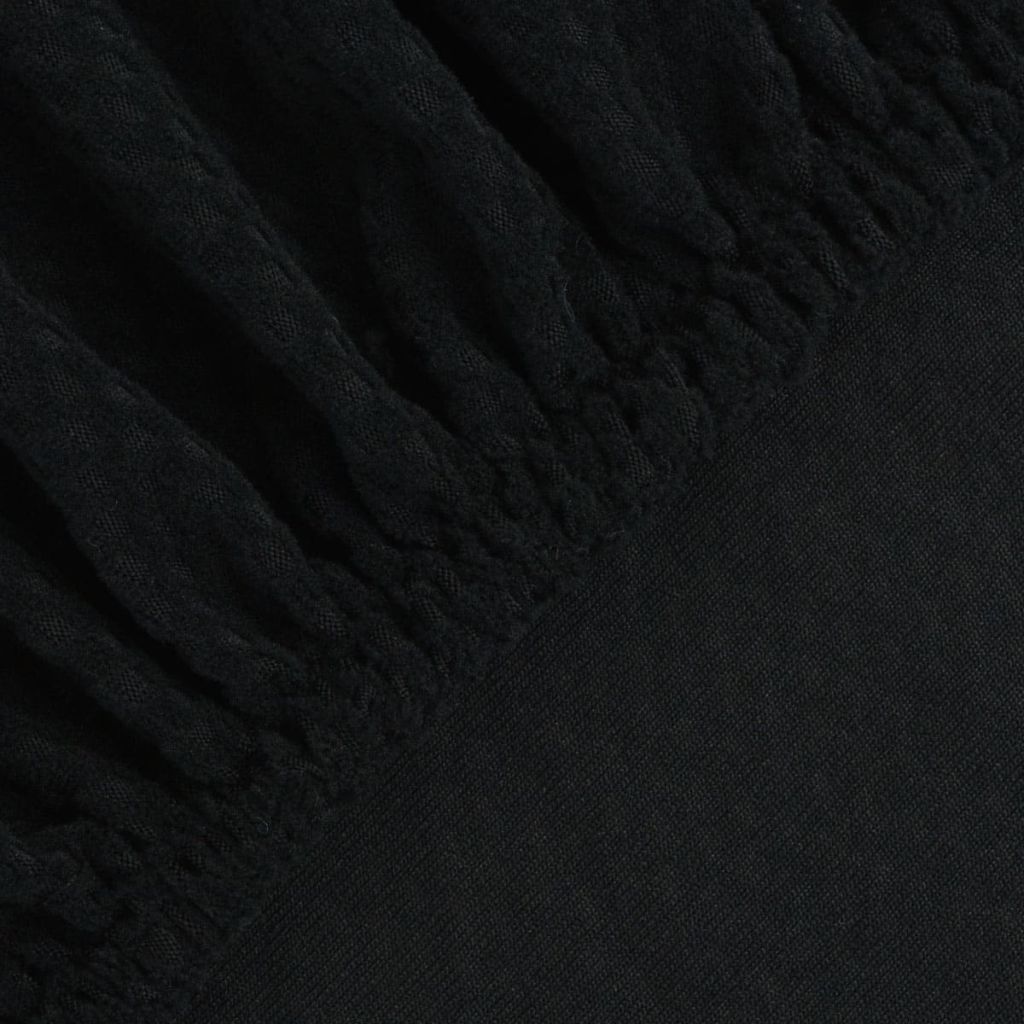 Tamprus sofos užvalkalas, juodas, pikė