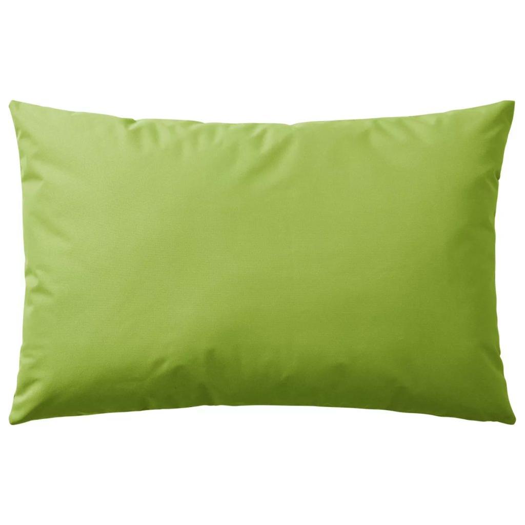 Lauko pagalvės, 4 vnt., obuolio žalios spalvos, 60x40 cm