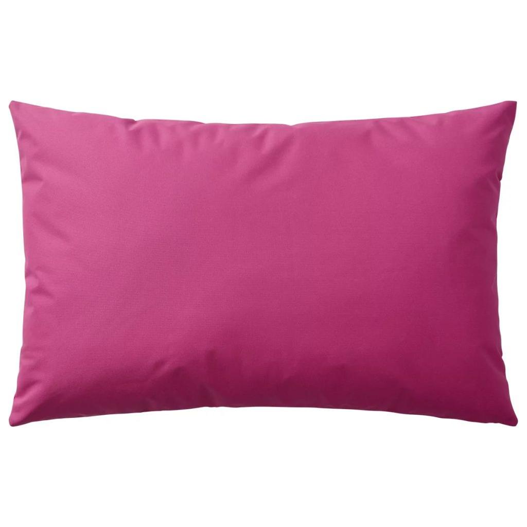Lauko pagalvės, 4 vnt., rožinės spalvos, 60x40cm