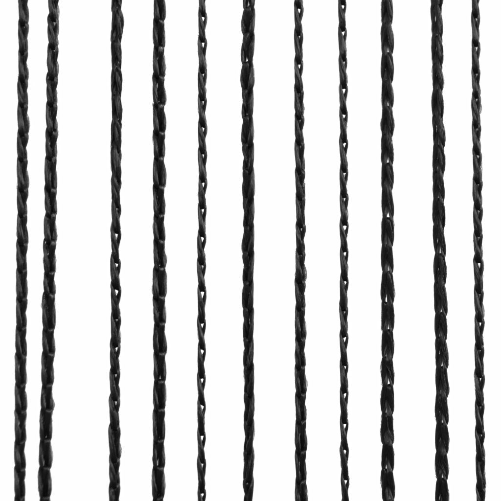 Virvelinės užuolaidos, 2vnt., 140x250cm, juodos spalvos