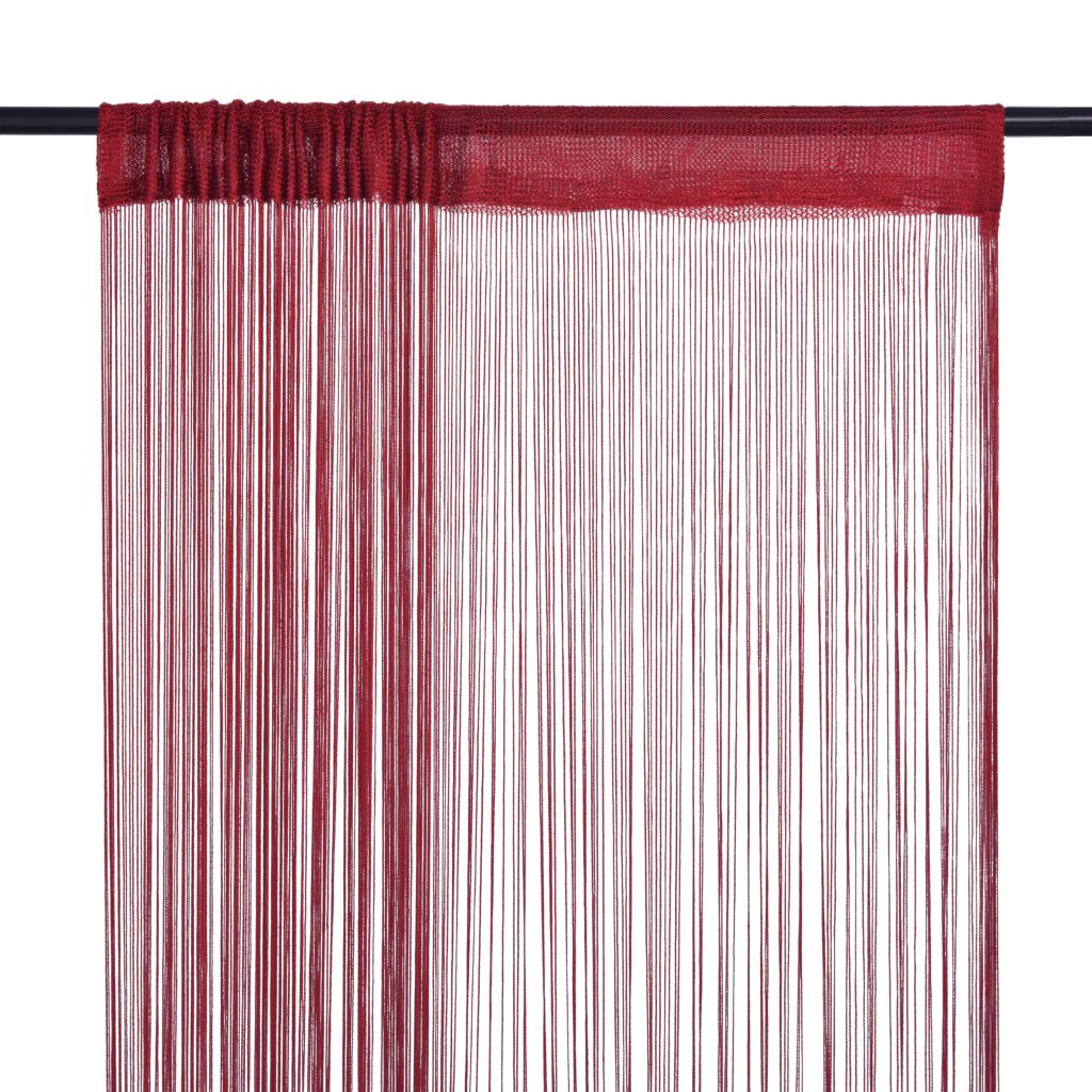 Virvelinės užuolaidos, 2vnt., 100x250cm, vyšninės spalvos