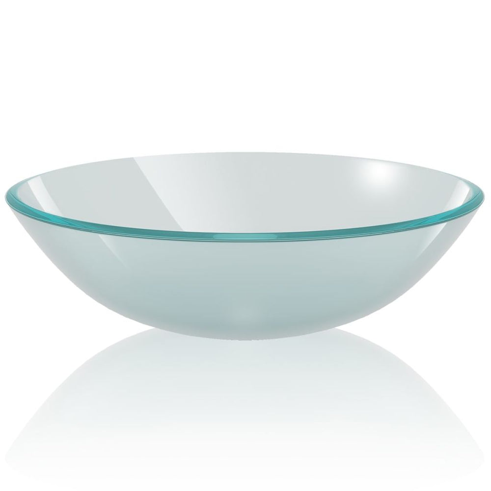Praustuvas iš grūdinto stiklo, 42 cm, matinis