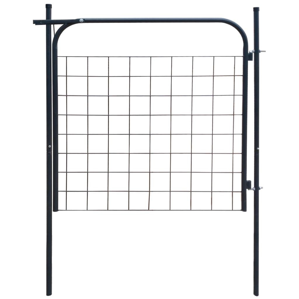Sodo tvoros vartai 100 x 100 cm, antracito spalvos