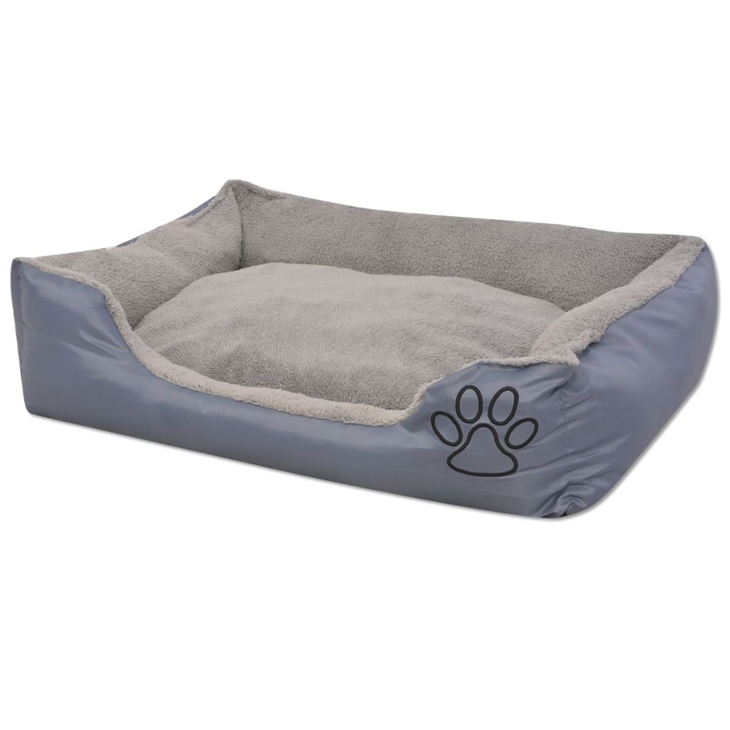 Šuns guolis su minkšta pagalvėle, dydis XXXL, pilkas