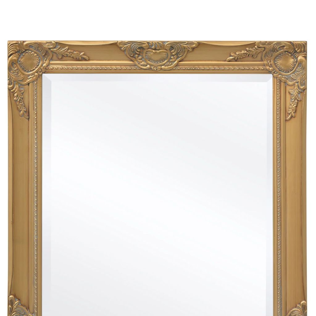 Sieninis veidrodis, barokinis stilius, 120x60 cm, auksinės sp.