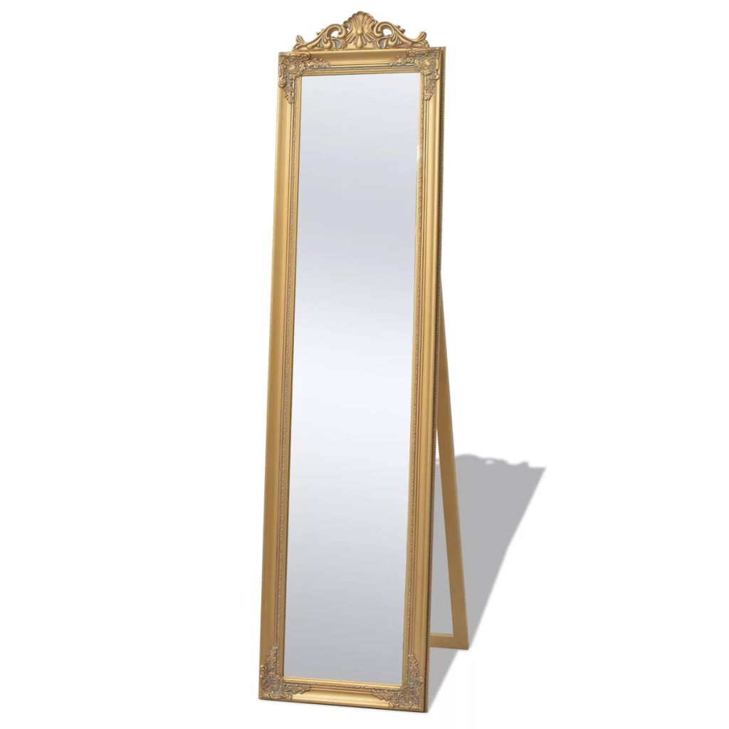 Pastatomas veidrodis, barokinio st., 160x40 cm, auksinės sp.