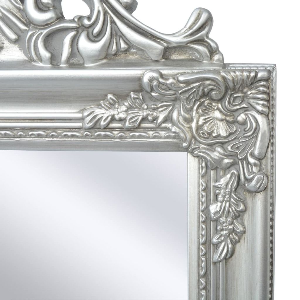 Pastatomas veidrodis, barokinio st., 160x40cm, sidabrinės sp.