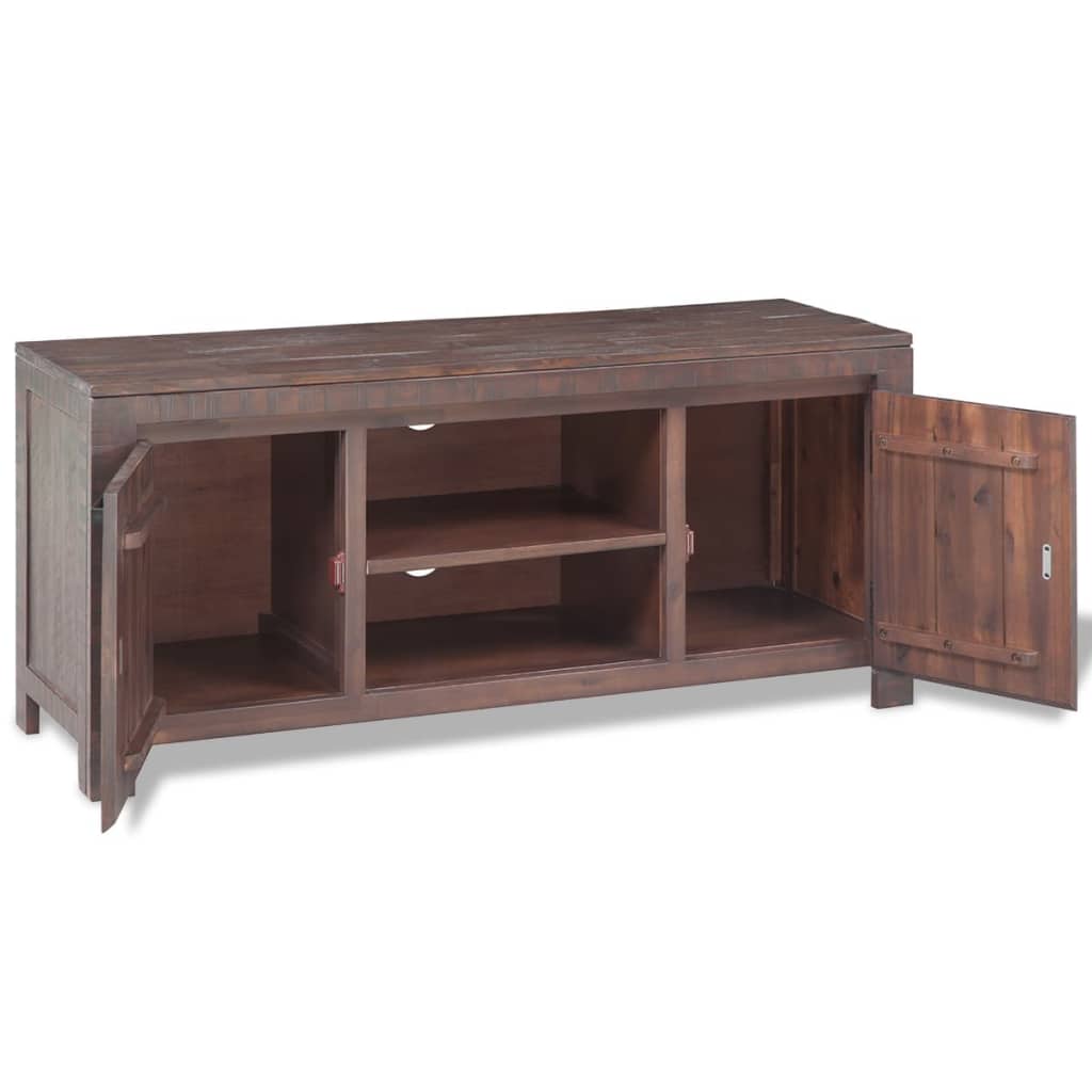 TV staliukas, masyvi akacijos mediena, 120x38x55cm