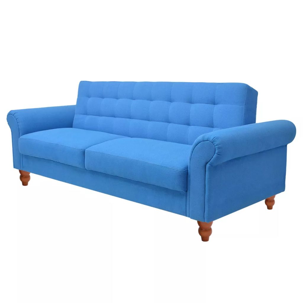 Sofa lova, audinys, mėlyna