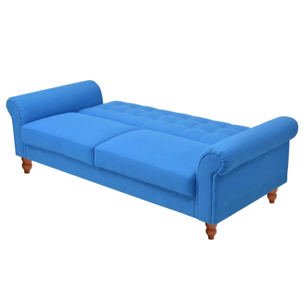 Sofa lova, audinys, mėlyna