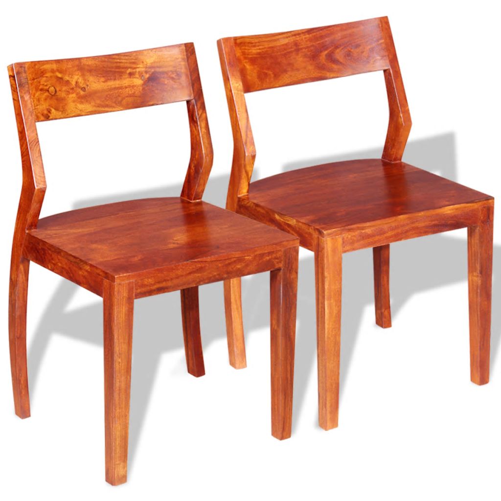 Valgomojo kėdės, 2 vnt., akacijos ir rausv. dalberg. mediena