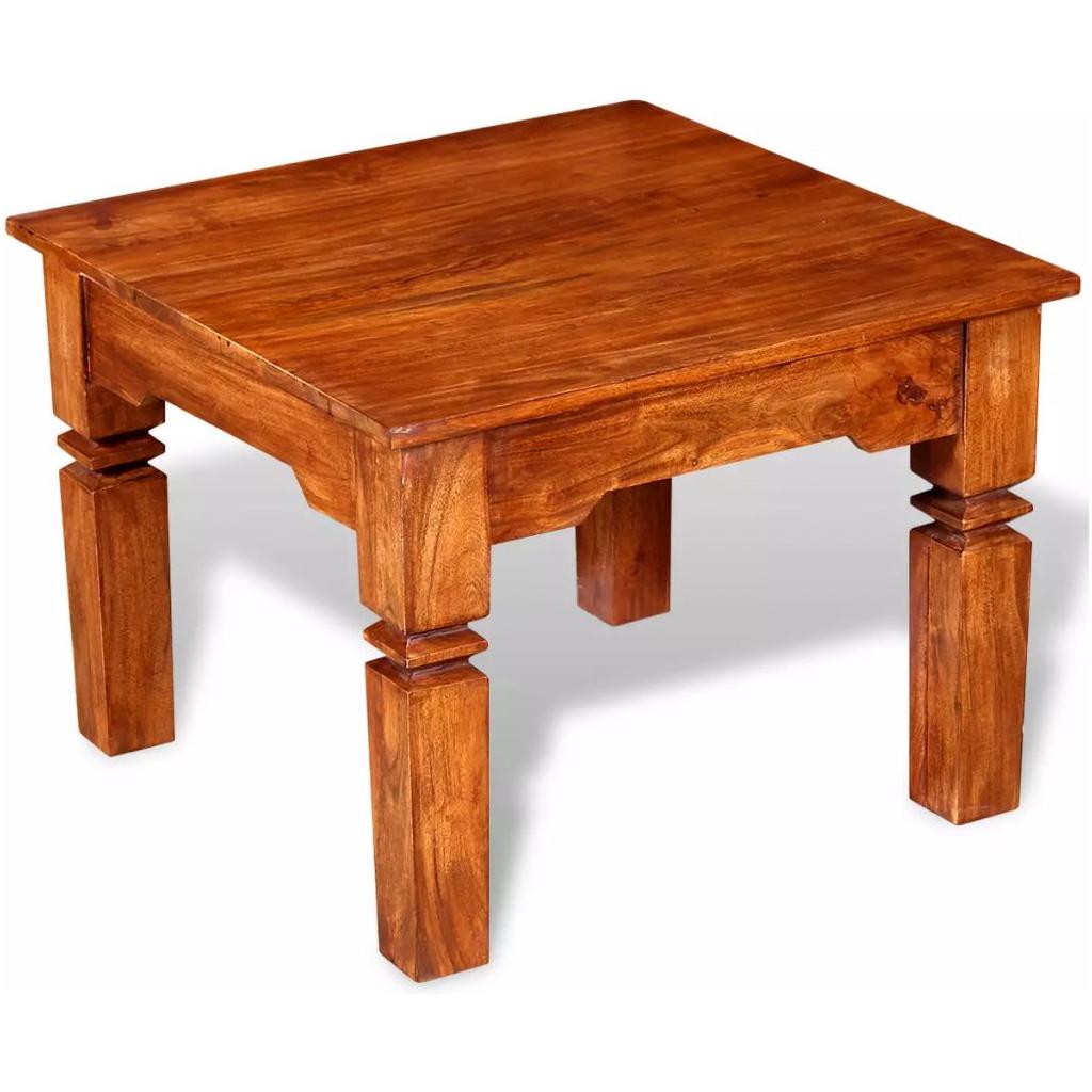 Kavos staliukas, masyvi mediena, 60x60x45 cm