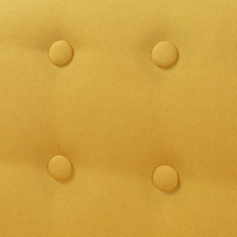 Krėslas, audinys, 67x59x77cm, geltonas